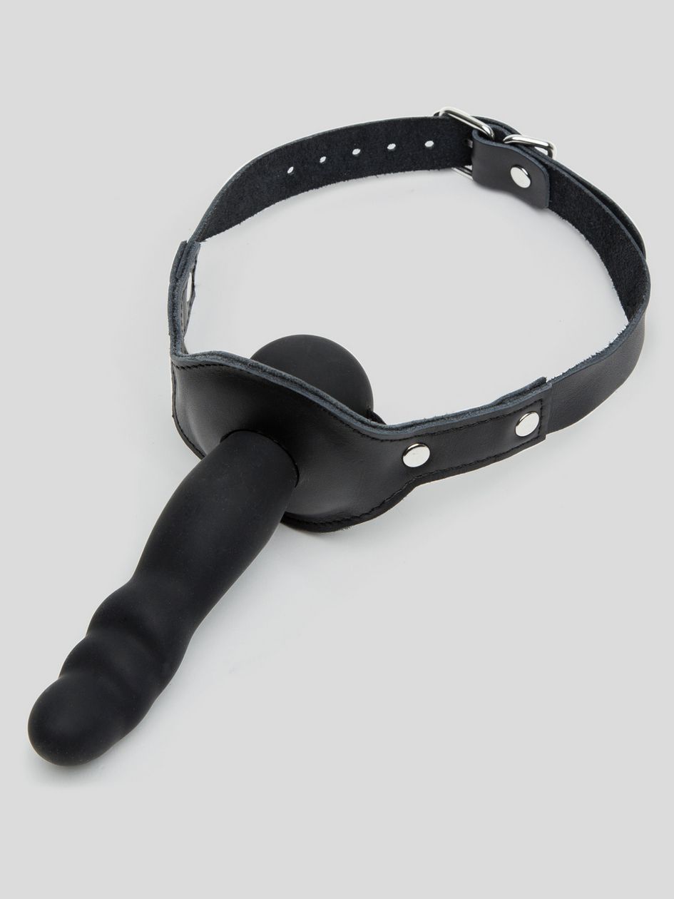 Bondage Boutique Silicone Gag with Dildo 5 Inch.