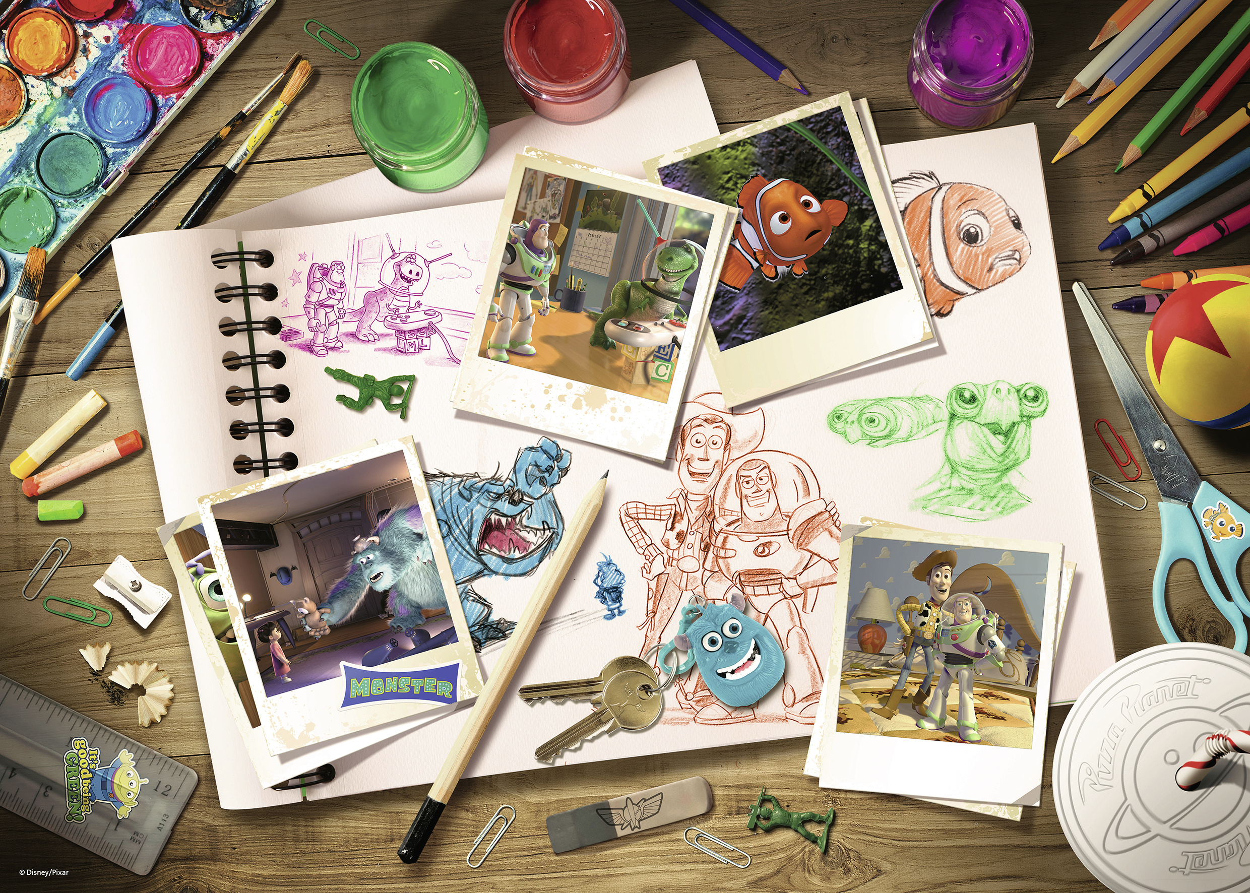 Pixar Sketches 1000 Piece Puzzle