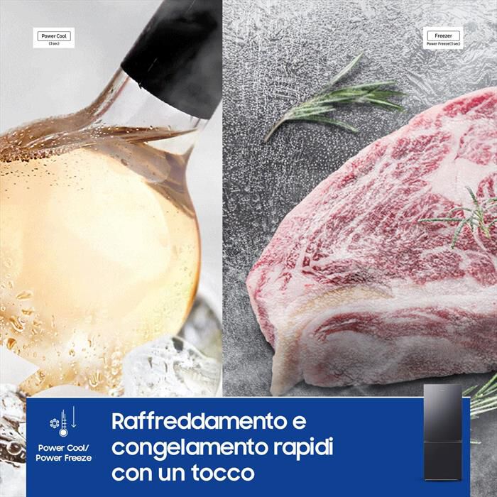 SAMSUNG - Frigorifero combinato RB50DG601EB1EF ClasseE 508lt-Antracite