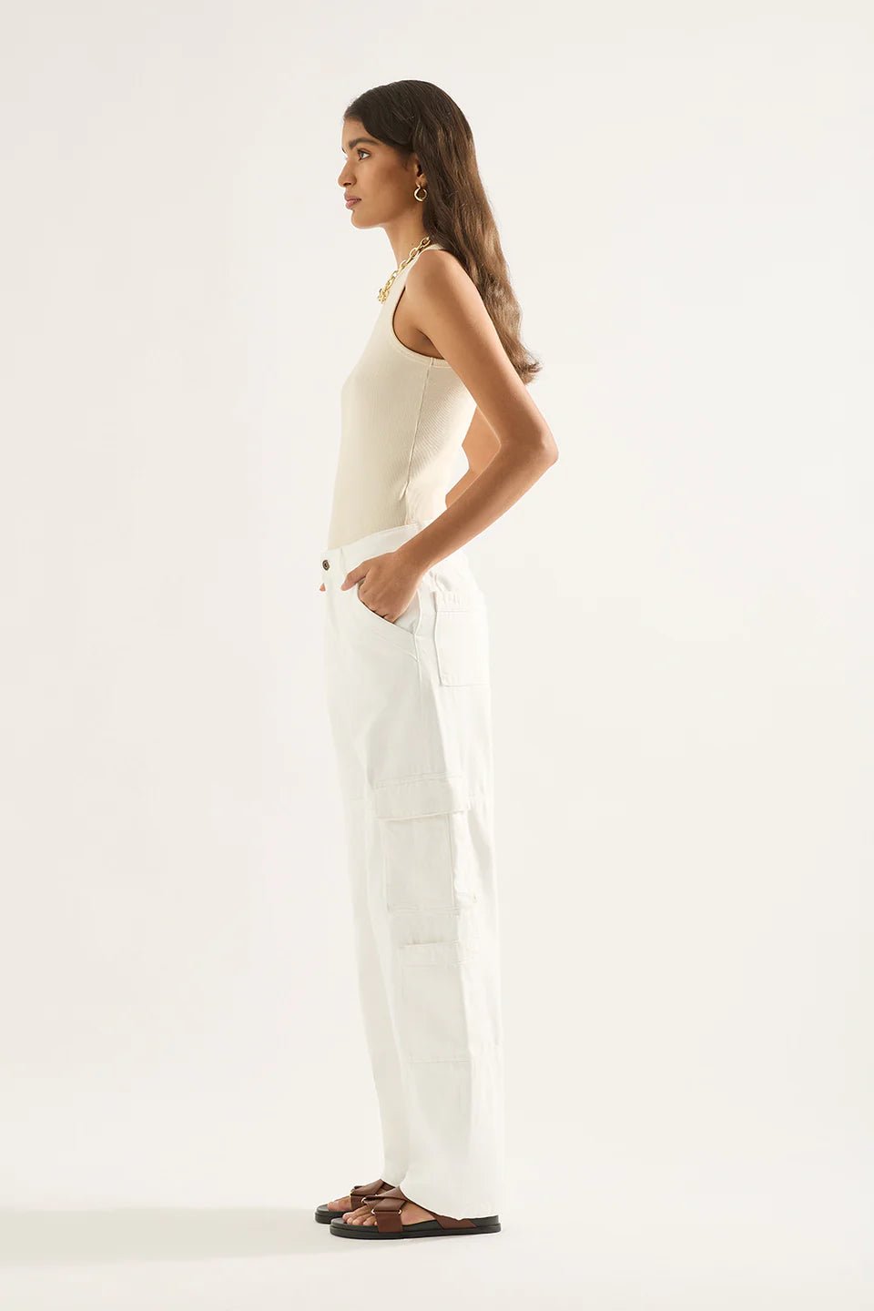 Utility Wide-Leg Jeans