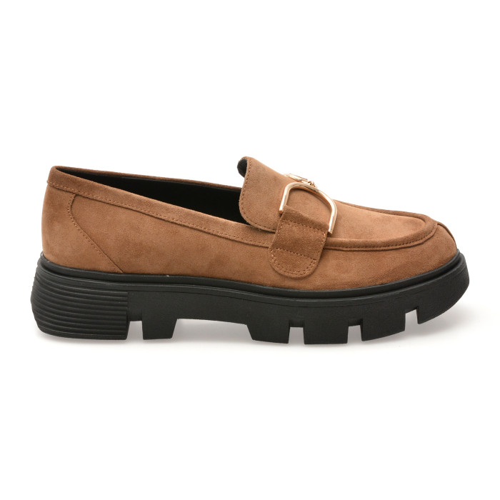 Mocasini GEOX maro, D46UAH, din piele intoarsa