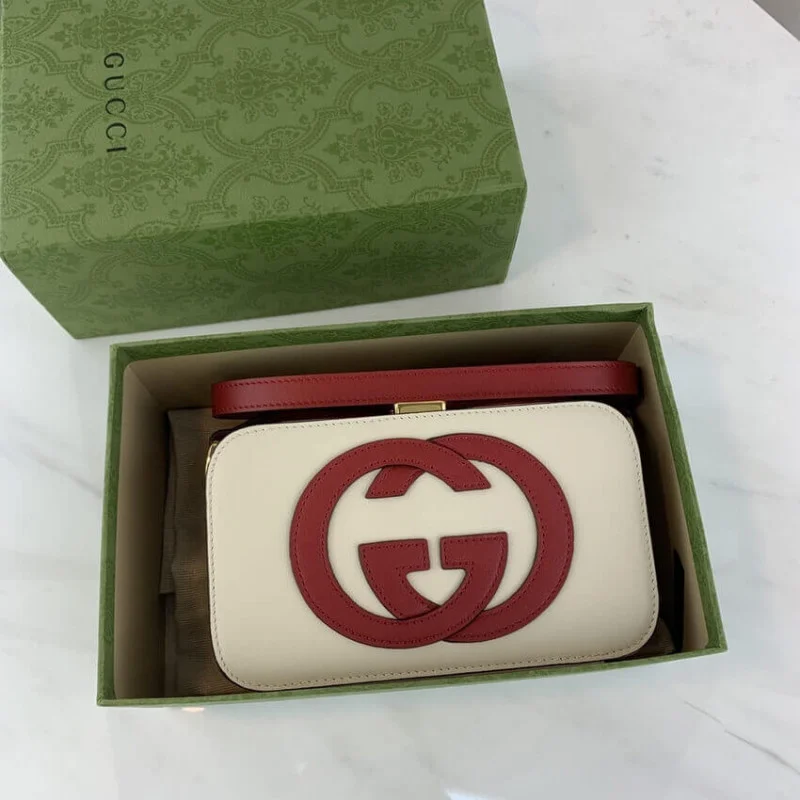 Gucci Interlocking G Mini Bag In White Leather 658230