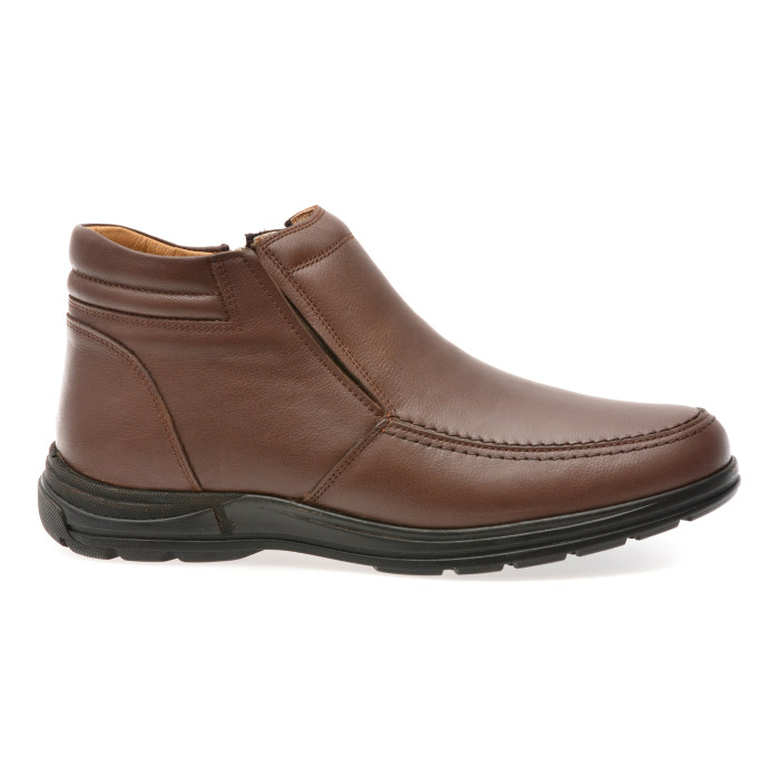 Ghete BITE THE BULLET maro, SH2403, din piele naturala