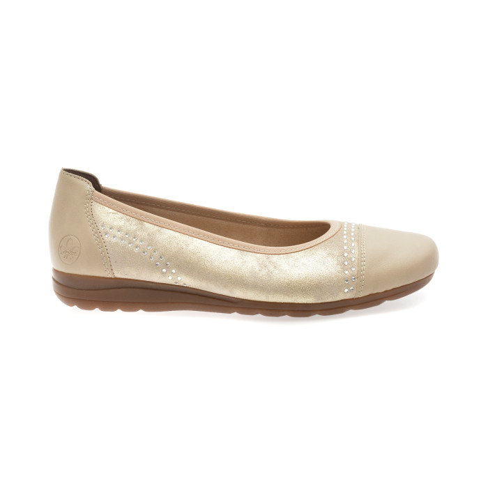 Balerini RIEKER nude, L9353, din piele ecologica
