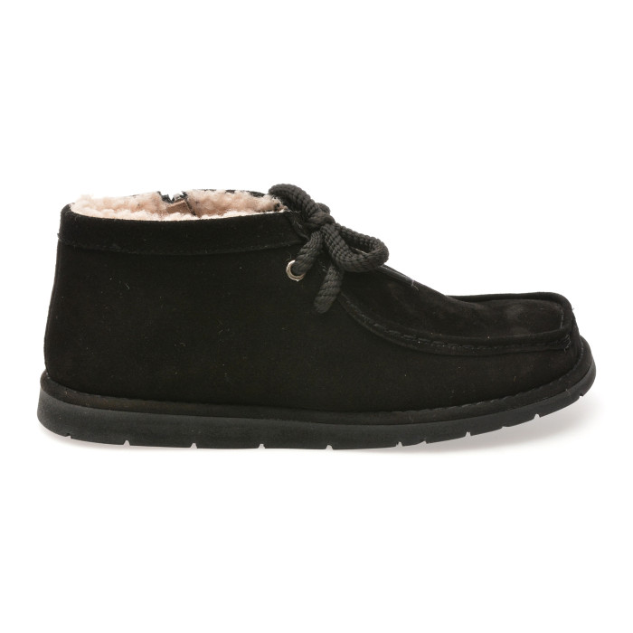 Ghete GRYXX negre, 4631783, din piele intoarsa