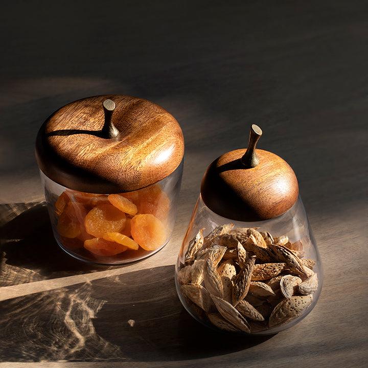 Glass Jar Set of 2