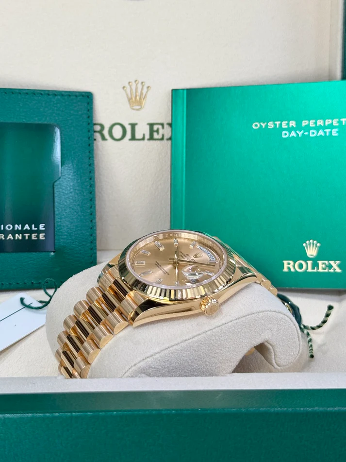 Rolex Day Date 40 Yellow Gold Champagne Dial m228238 0005