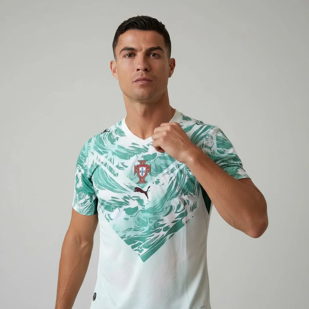 Camisola Sele??o Portugal alternativa azul/branca COPA DO MUNDO 2026