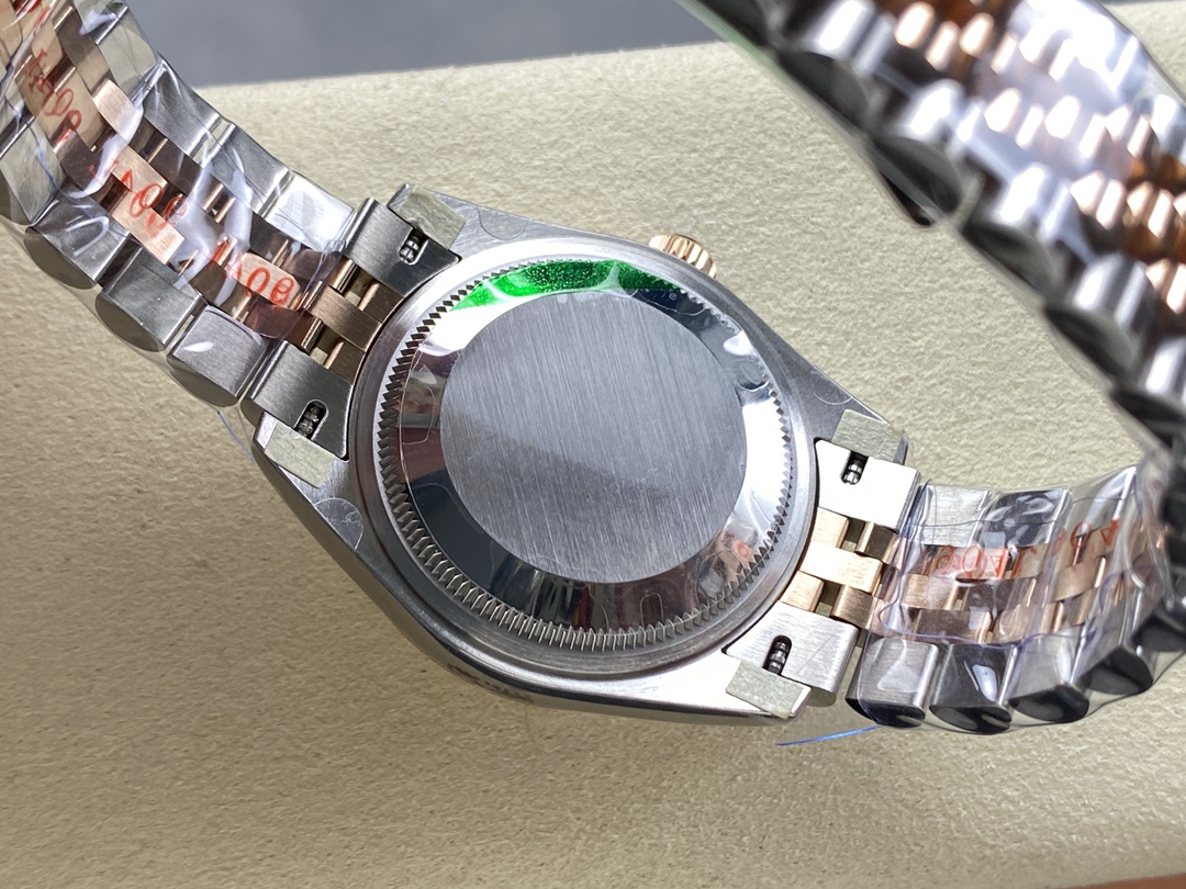 Rolex Datejust 278271 Sun Dust Roman Dial Two Tone Rose Gold Fluted Bezel Jubilee