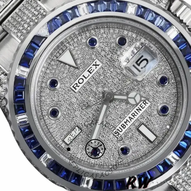 Rolex Submariner Date 116610LN Stainless Steel Diamond Bezel 40MM Mens Replica Watch