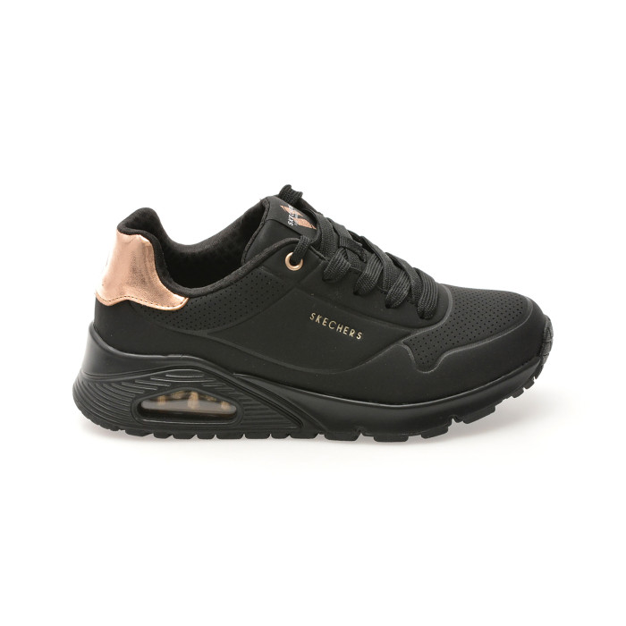 Pantofi sport SKECHERS negri, UNO GEN1, din piele ecologica
