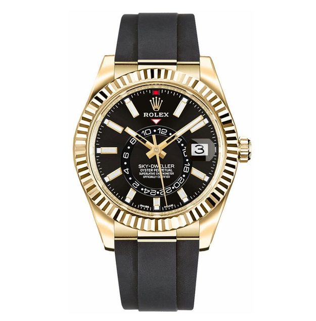 Rolex Sky-Dweller 18k Yellow Gold Men's Luxury Watch 326238-0009