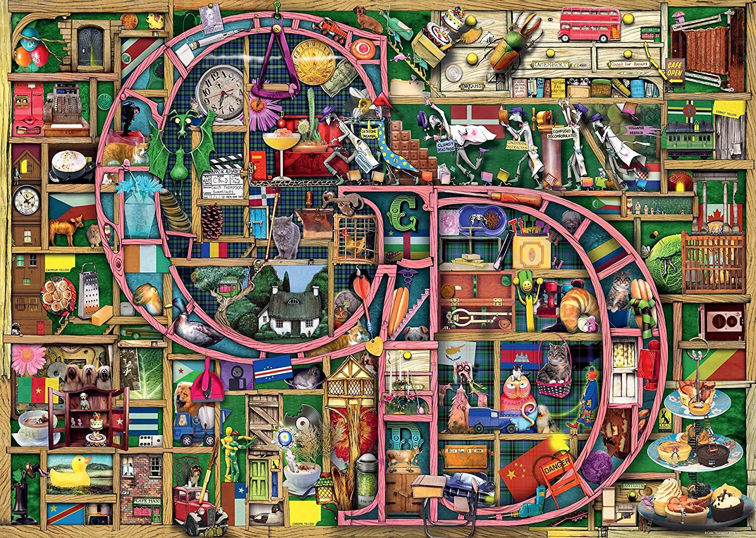 Colin Thompson Awesome Alphabet “C & D” 1000 Piece Puzzle