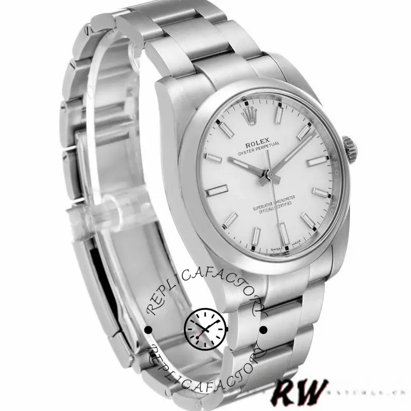 Rolex Oyster Perpetual Air-King 114200 White Index Dial 34mm Unisex Replica watch