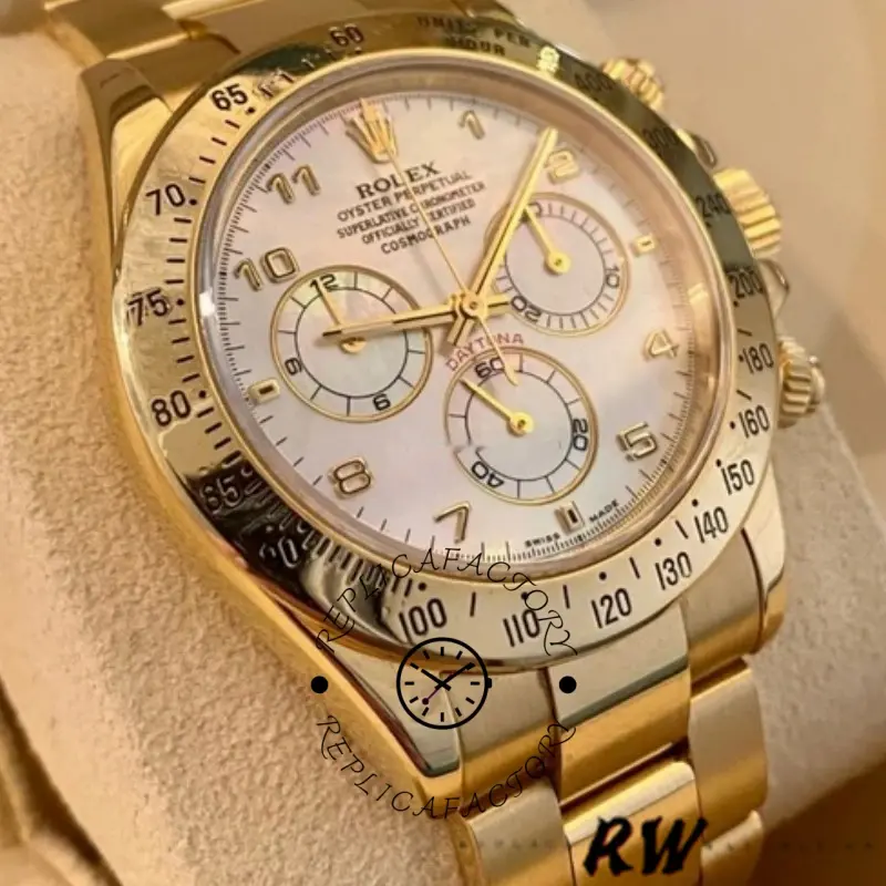 Rolex Daytona 116528 Mother of Pearl Dial 40mm Mens Replica Watch