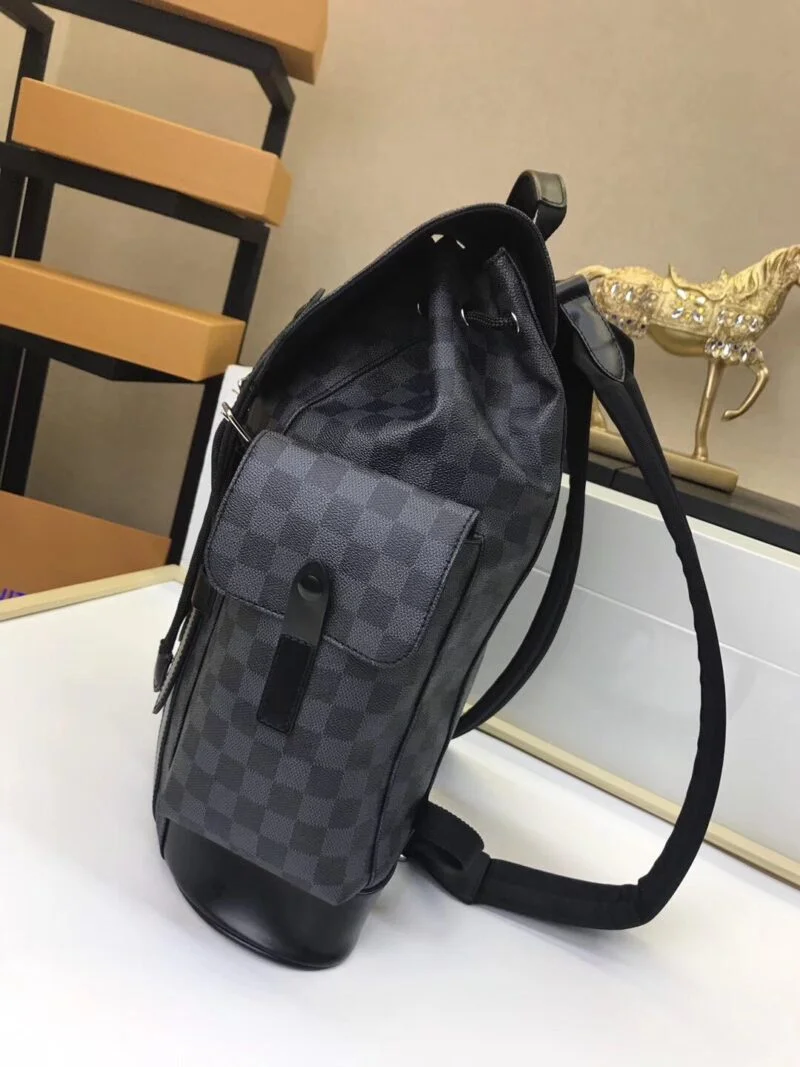 Louis Vuitton Christopher Pm N41379 Plaid Black