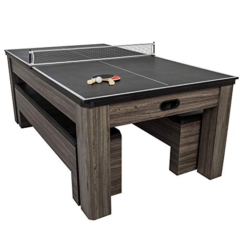 3-in-1 Dining Table with Air-Powered Hockey and Table Tennis