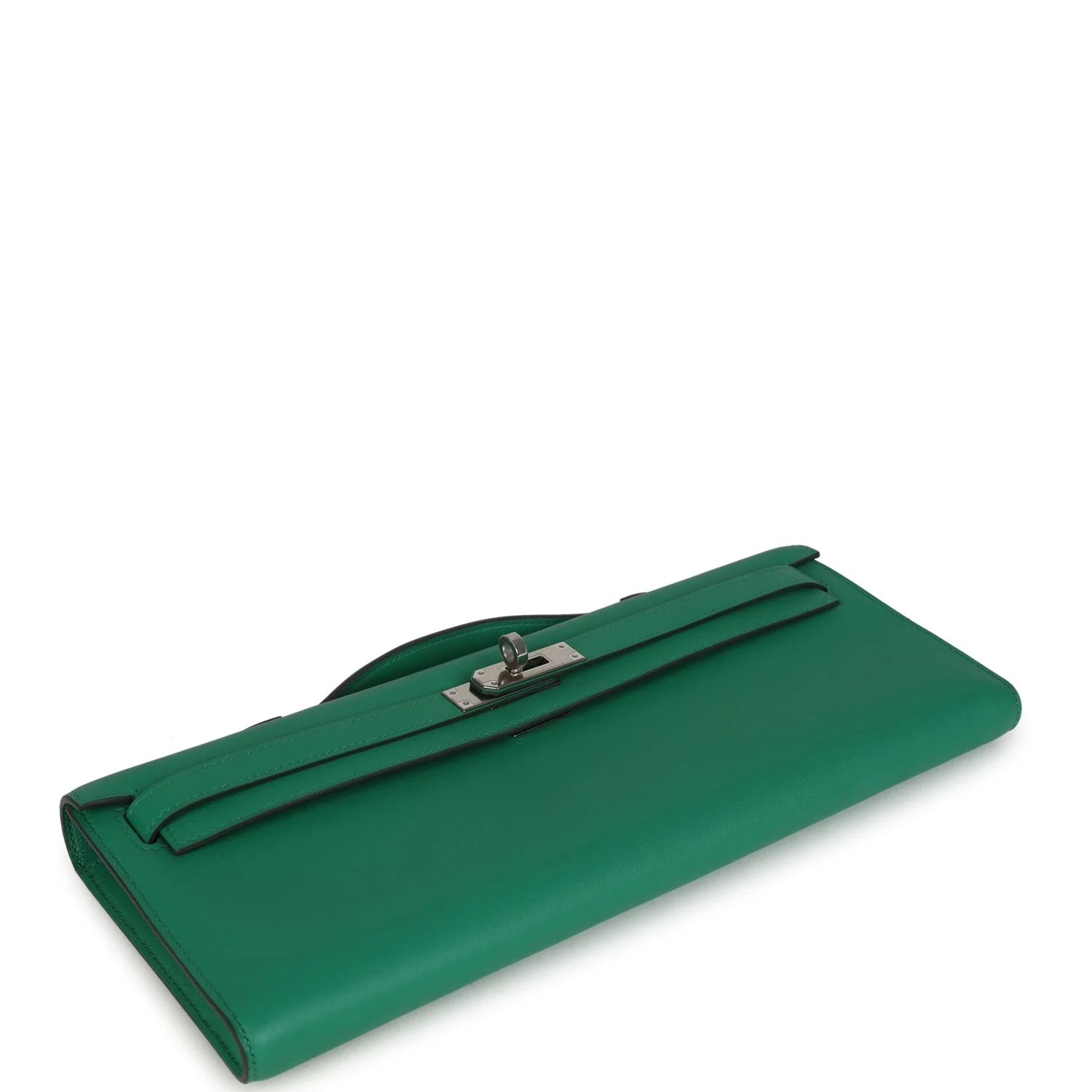 Hermes Kelly Cut Vert Vertigo Swift Palladium Hardware