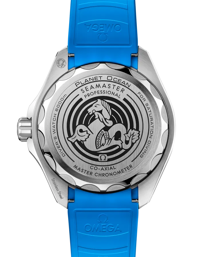OMEGA SEAMASTER PLANET OCEAN 6000M 45.5 MM, O‑MEGASTEEL ON RUBBER STRAP