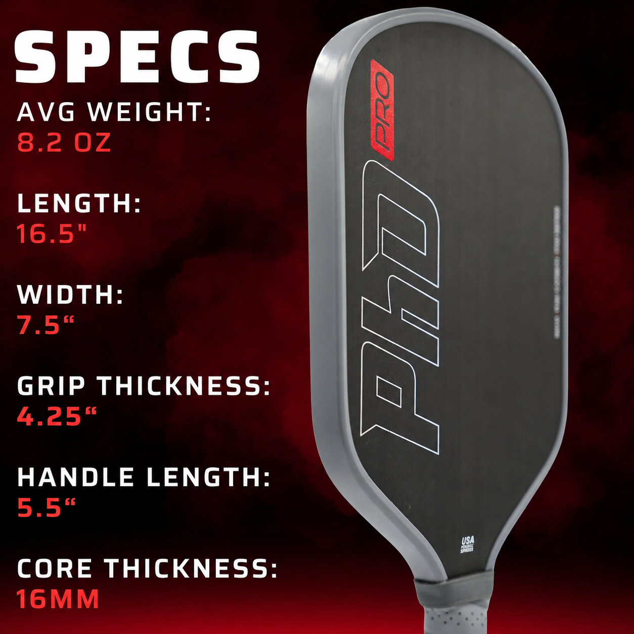 Spring Sale💥Buy 1 Get 1 Free💥PhD Raw Carbon Fiber Premium Pickleball Paddle Racket
