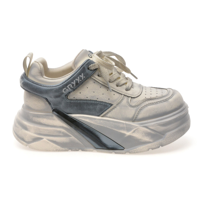 Pantofi sport GRYXX albi, 166, din piele naturala