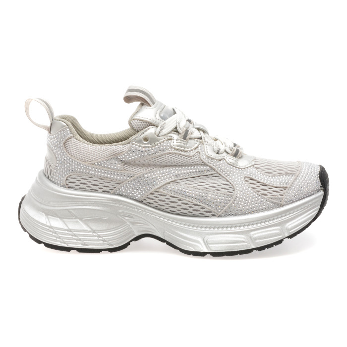 Pantofi sport ALDO argintii, POWERPLAY 040, din material textil