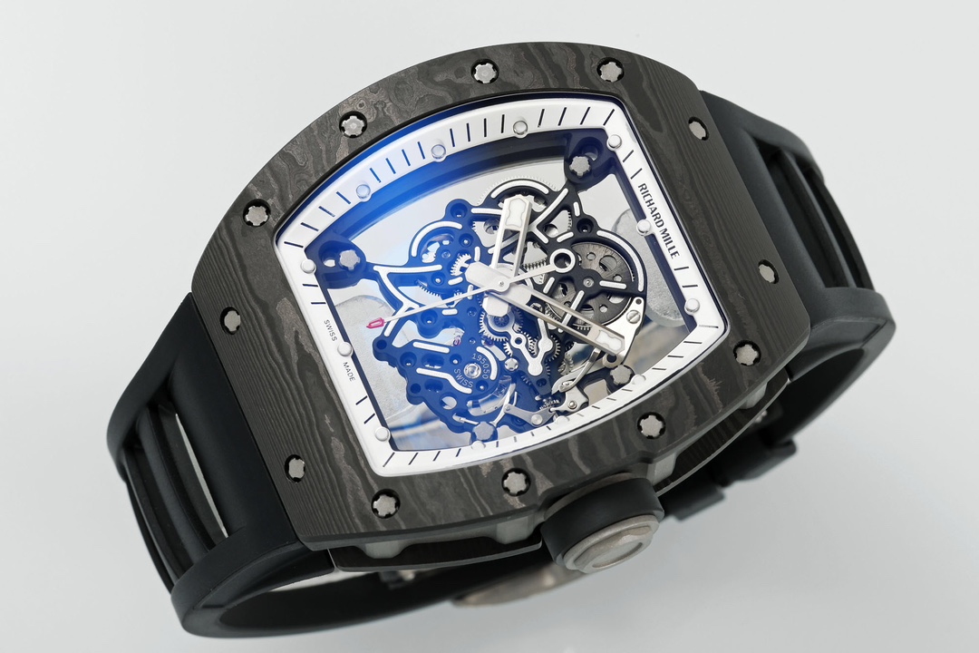 Richard Miller RM 055 RMUL2 NTPT Carbon Fiber Black & White
