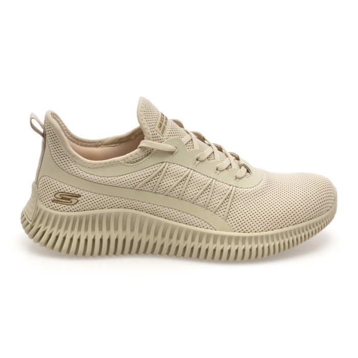 Pantofi sport SKECHERS bej, BOBS GEO , din material textil