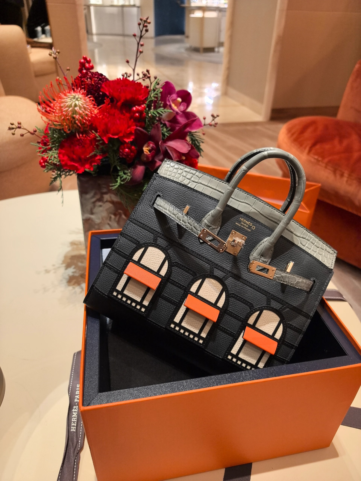 Advanced customization Birkin 25 crocodile skin customization