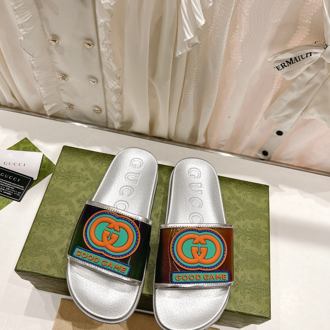 Gucci Good Game Sandal Slippers Size 36-45 3-Color