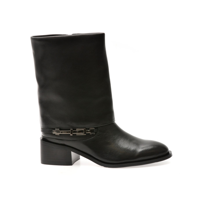 Cizme EPICA negre, 4F5319, din piele naturala