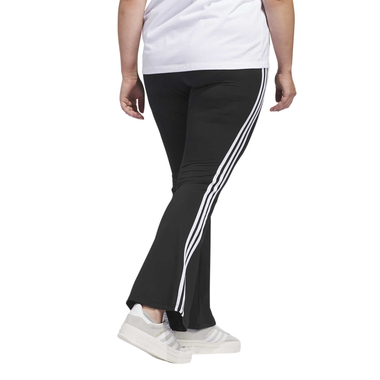 adidas Originals 3-Stripes Flared Leggings (Plus Size)