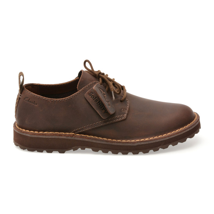 Pantofi CLARKS maro, SOLSBURY LACE, din piele naturala