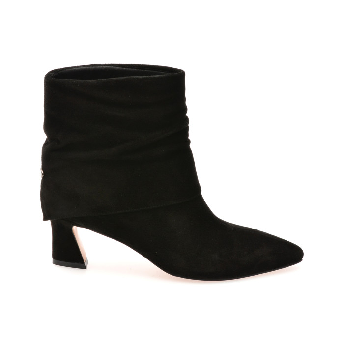 Botine elegante ALDO negre, 1122F, din piele intoarsa