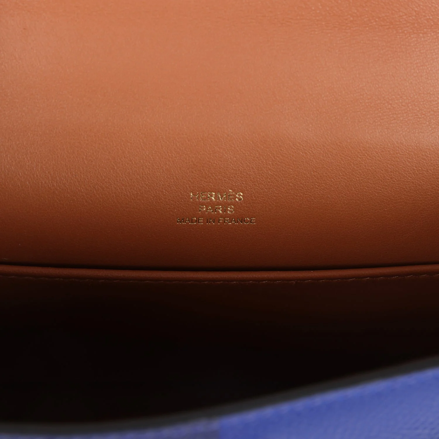 Hermes Casaque Kelly Sellier 20 Bleu Electric and Bleu Encre Epsom Gold Hardware