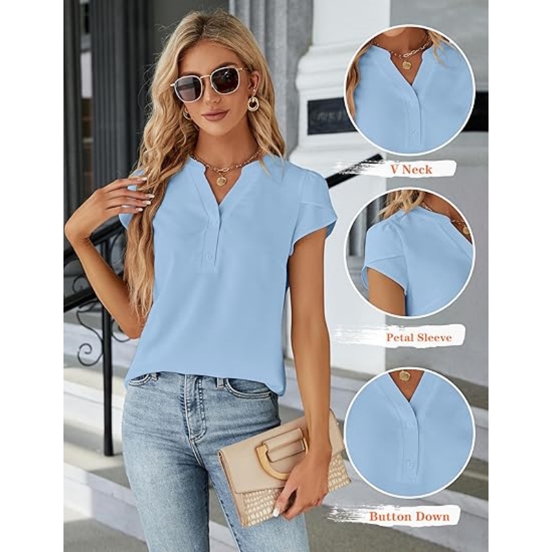 MUSETHREAD Women's Dressy Casual Tops