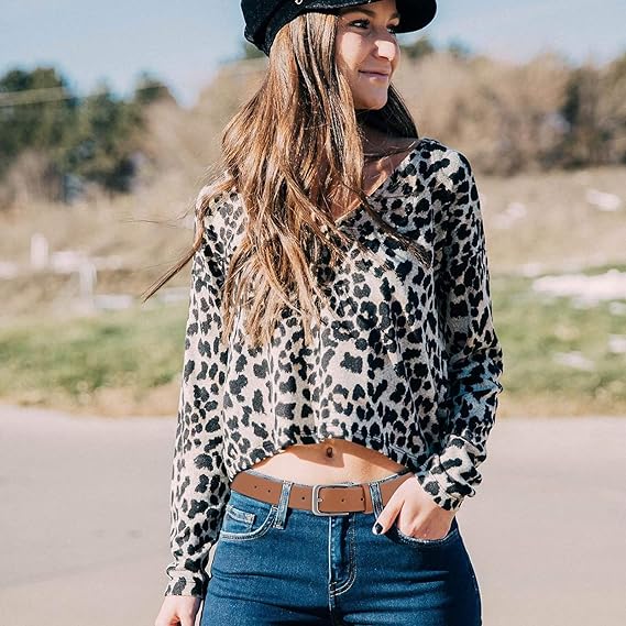 BELTIQUE Women Casual Leather Belt for Jeans Pants