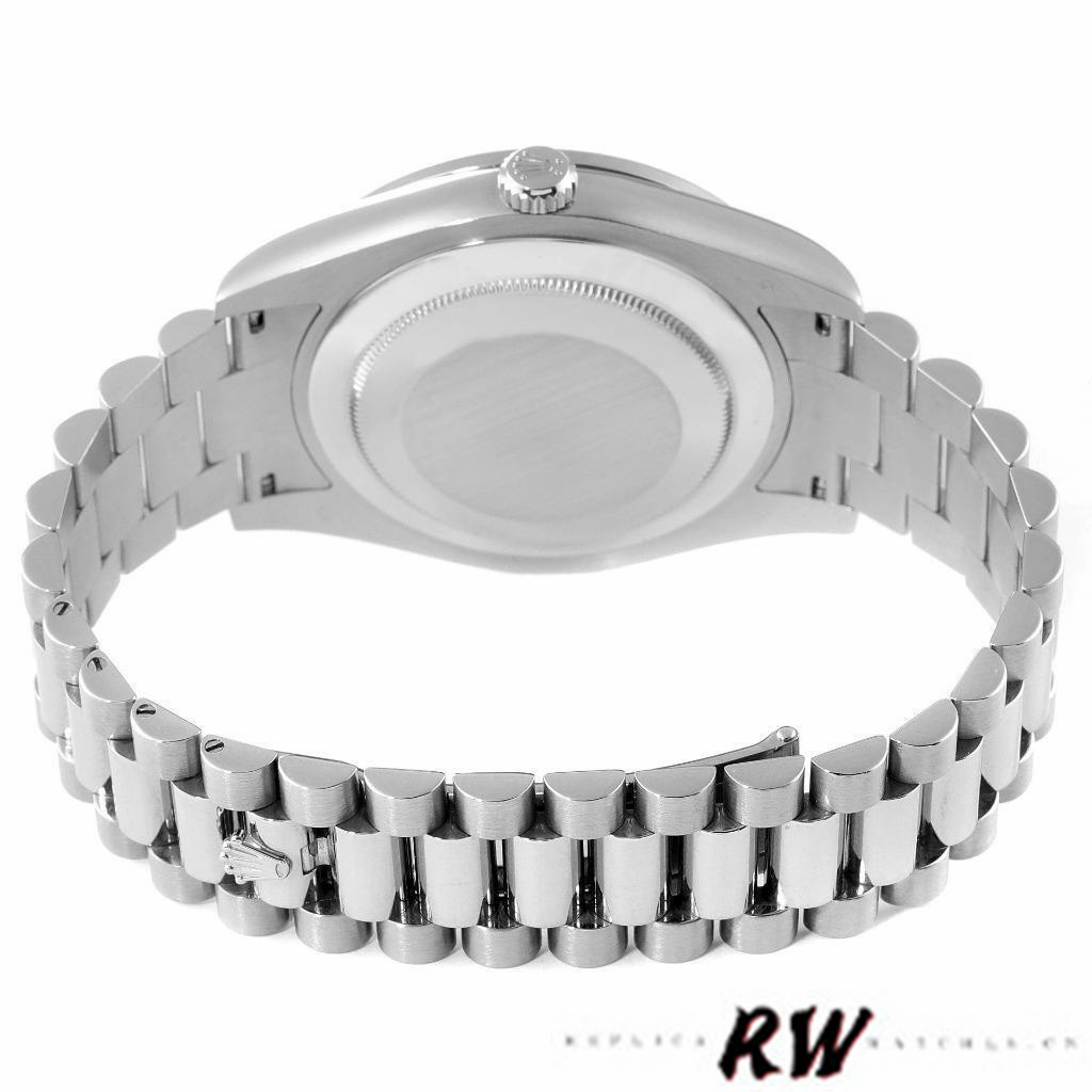 Rolex Day-Date 218349 Rhodium Grey Dial 41MM Mens Replica Watch