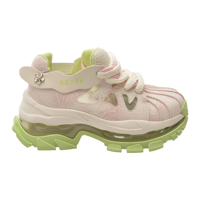 Pantofi sport GRYXX albi, 2027, din piele naturala