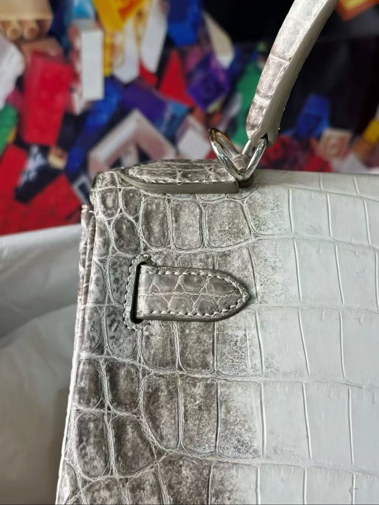 Kelly Himalayan 35cm crocodile skin