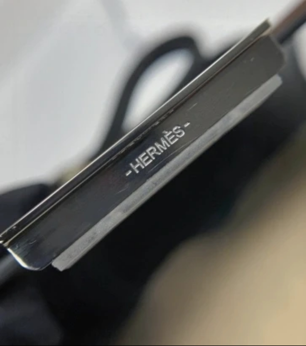 Hermes Handcrafted by masters Mini constance CK3T Carbon grey goatskin with silver buckle and K engraving