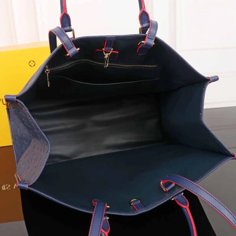 Louis Vuitton Onthego Gm-M45320 41Cm Blk/Blue/Red