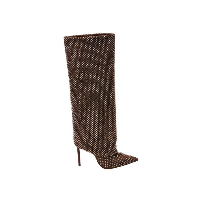 Cizme elegante ALDO maro, LIVYDALIA 201, din material textil