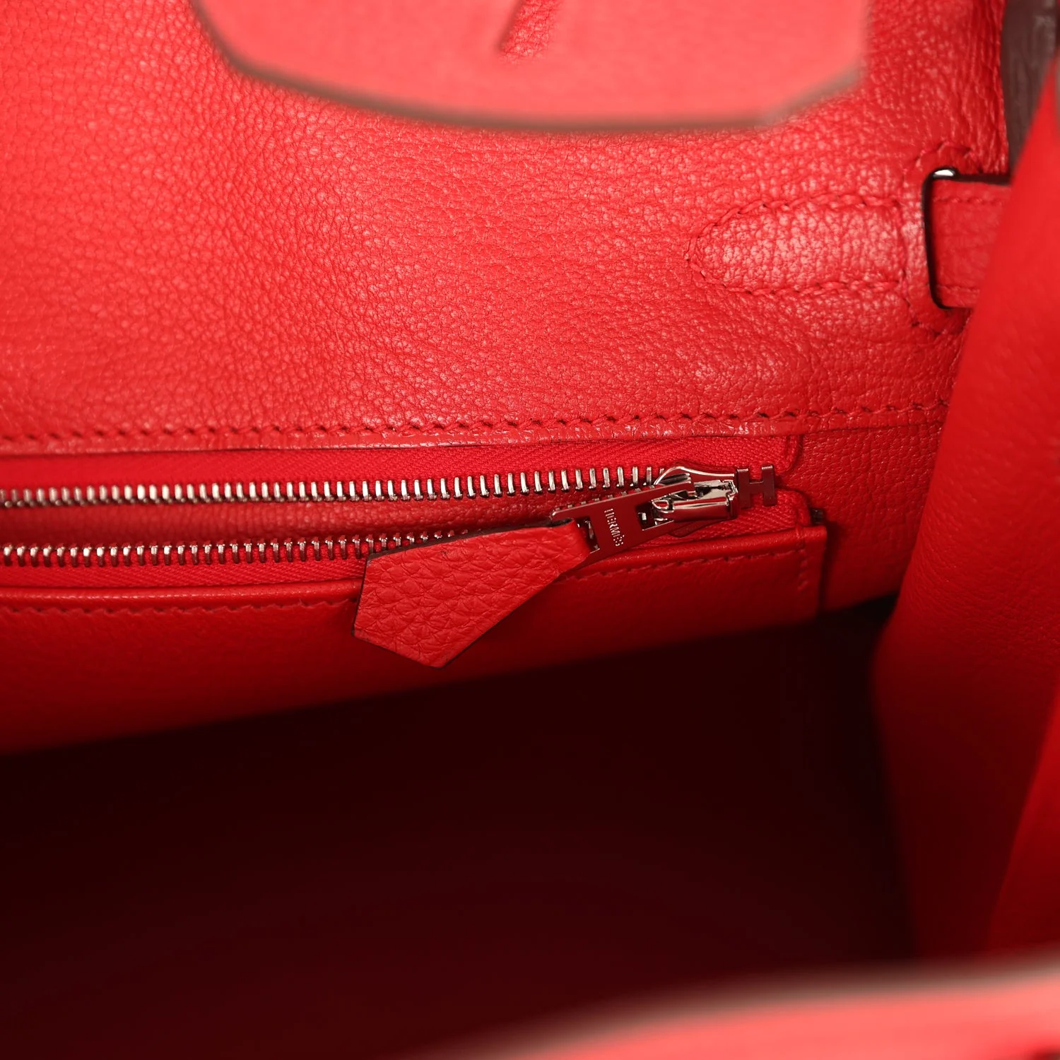 Hermes Birkin 25 Rouge Radieux Togo Palladium Hardware