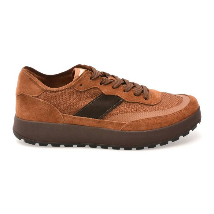 Pantofi sport ALDO maro, JULIUS 900, din material textil si piele naturala