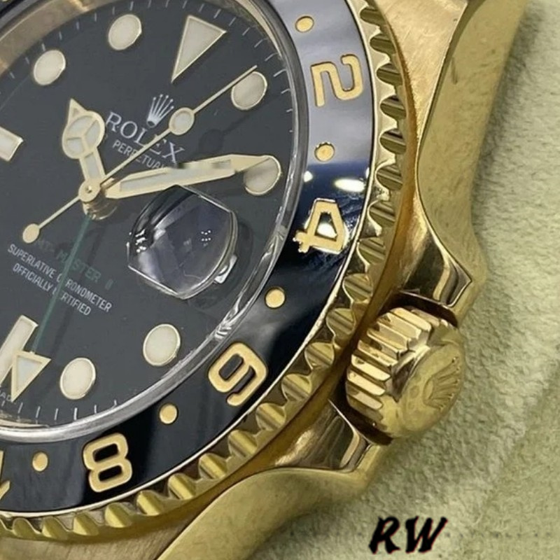 Rolex GMT Master II 40mm m126718grnr 0001 Oyster Bracelet Black Dial Mens Replica Watch