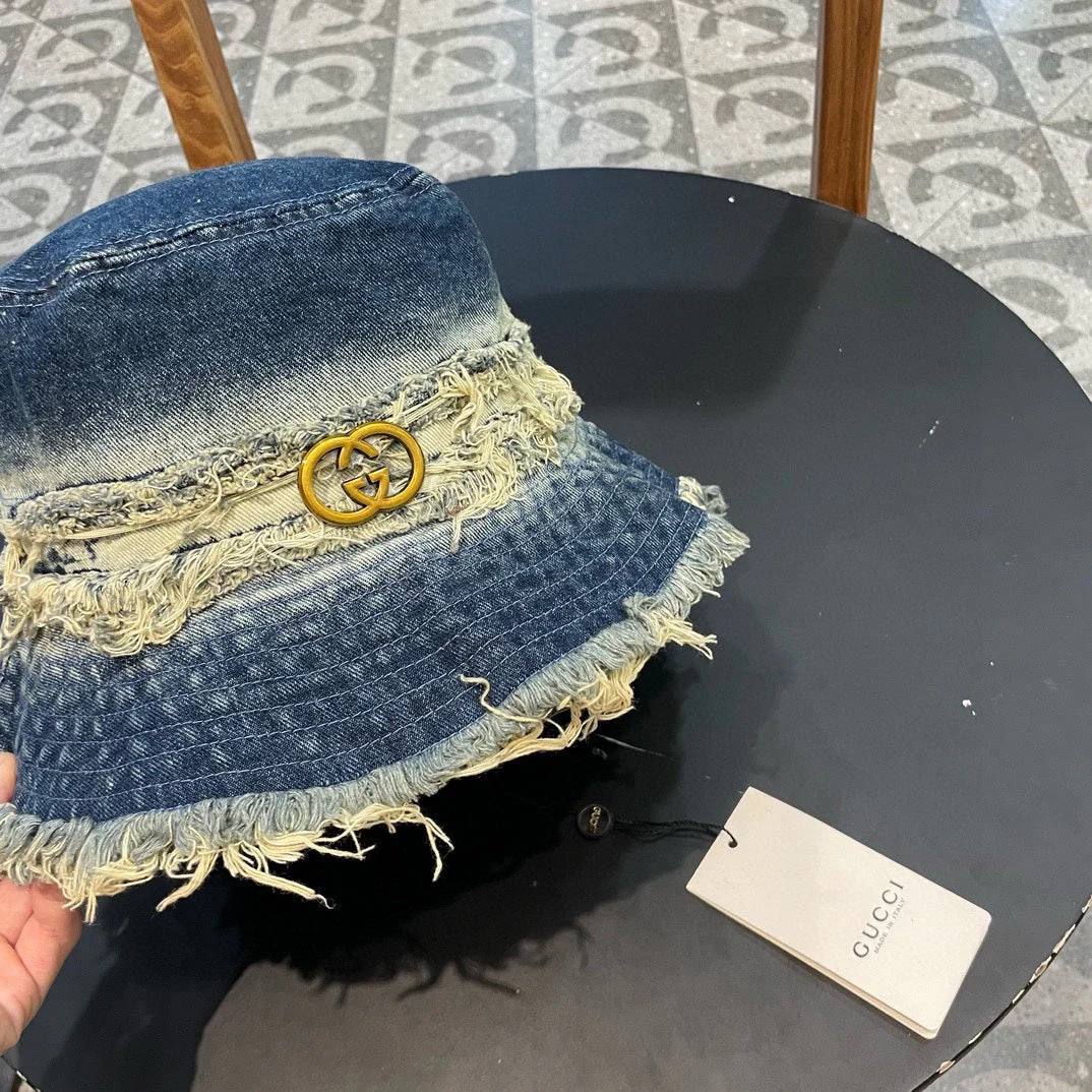 BUCKET HAT IN AEGEAN BLUE DENIM 346893