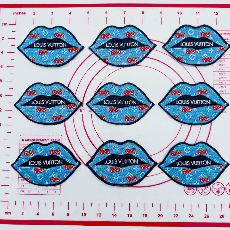 Mid(Iron-on) L- Lip Cherry Shape Patches