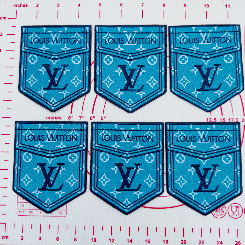 Large(Iron-on) L-Blue Patches