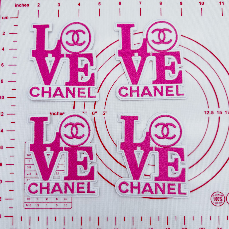 Mid(Iron-on) CC-Love Shape Patches